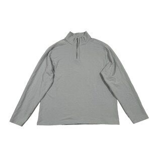 Daniel Hechter Men's Sz XL Mock Neck 1/4 Zip‎ Pullover in Gracier Gray